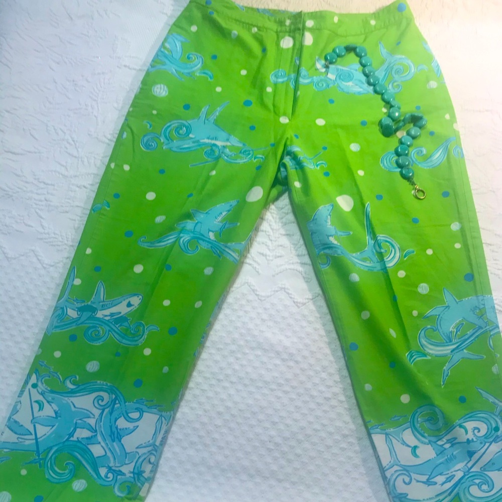 Lilly Pulitzer green ankle pant size 10